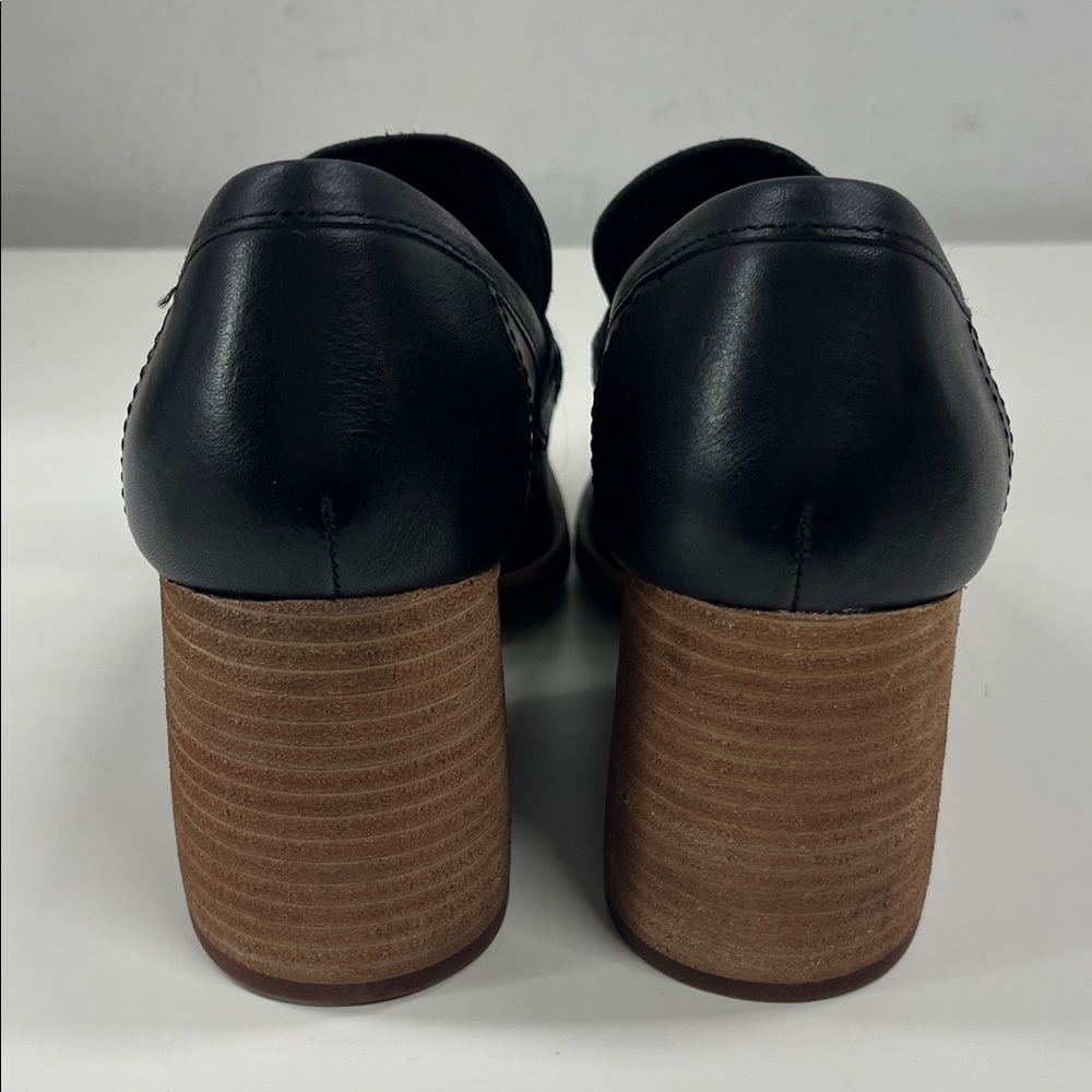 New KORK-EASE Women's Modeste Heeled Leather Loafer in Black Size 8 - Picture 5 of 9